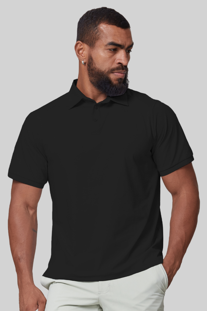Men's 7A Antibacterial Sun Protection Sport Polo Shirt