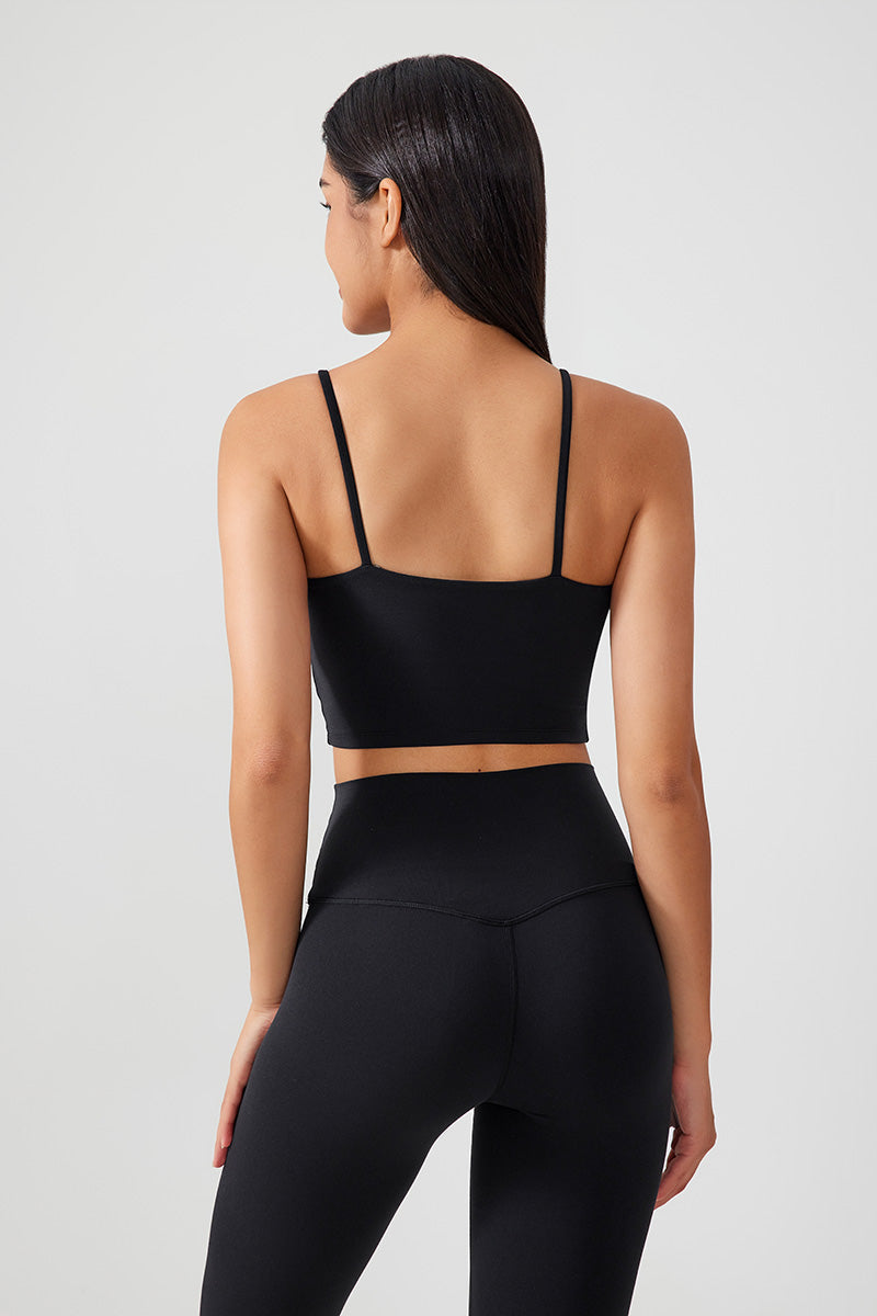 Women Gathering Anti-Shock One Cup Back Fitness Yoga Exercise Camisole Top