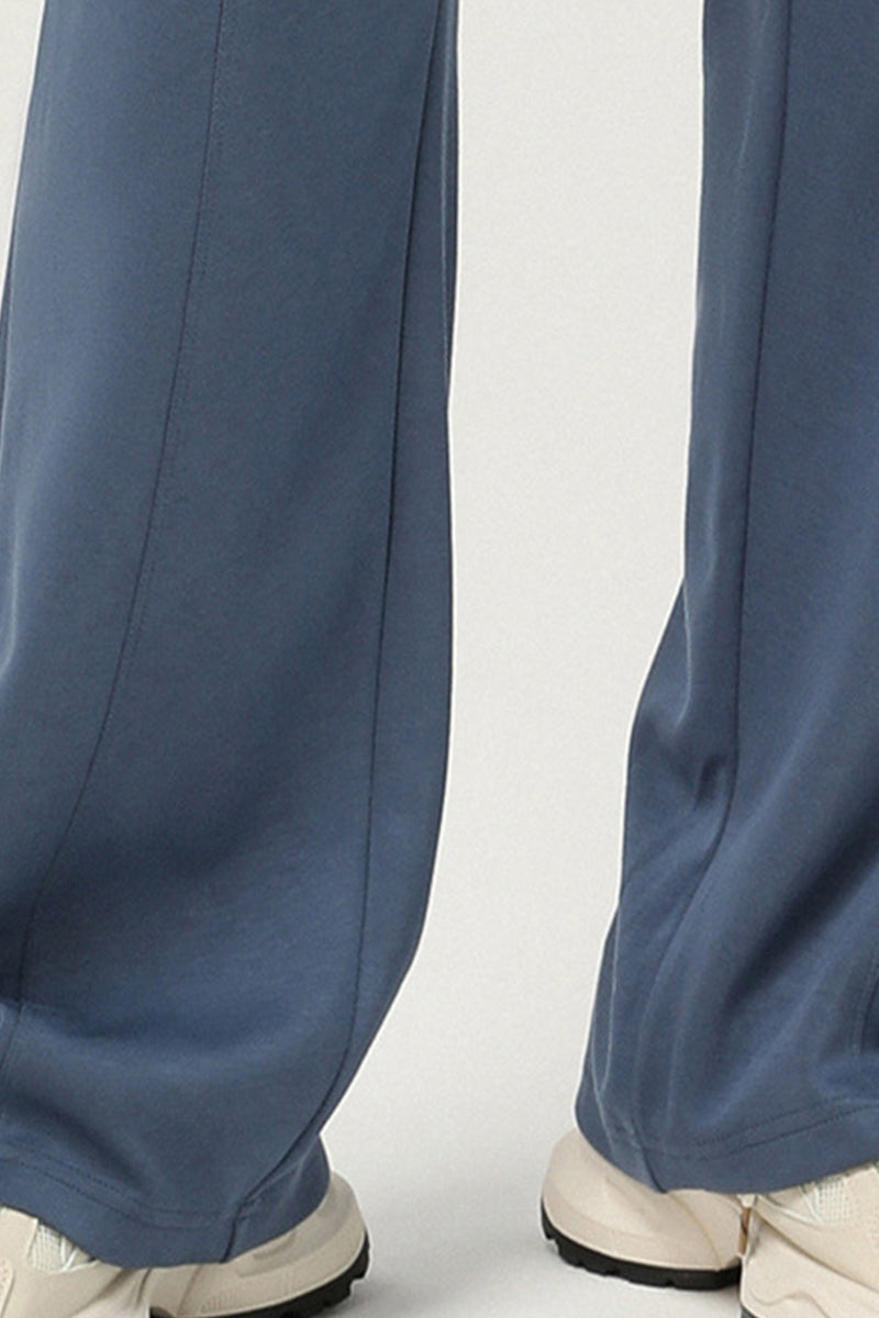 High Waist Drawstringwide Leg Pants