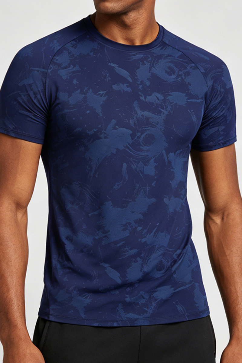 Men's Camouflage Mesh Quick Dry Sports Casual T-shirt