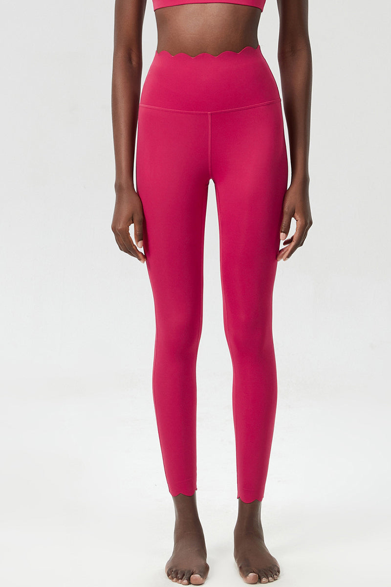 Women Plus-Size Wave High-Waisted Quick-Dry Sculpting Yoga Leggings