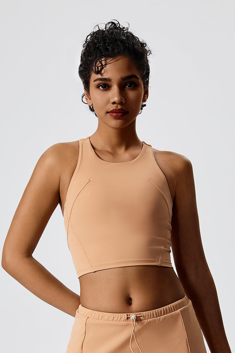 Women Eco-Friendly Renewable Fabrics Tight Fit With Chest Pad Outdoor Golf Fitness Tennis Vests