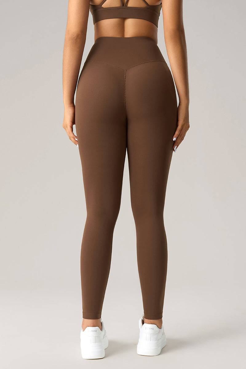 Women High-Waisted Sculpting Naked-Feel Running Yoga Compression Leggings