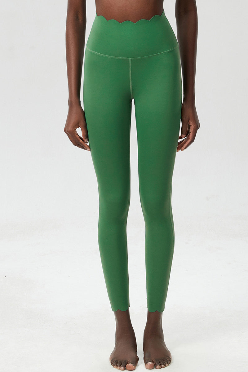 Women Plus-Size Wave High-Waisted Quick-Dry Sculpting Yoga Leggings