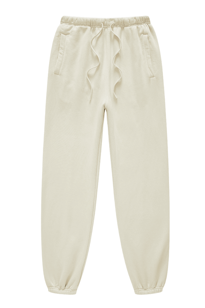 Unisex washed fleece-lined sweatpants