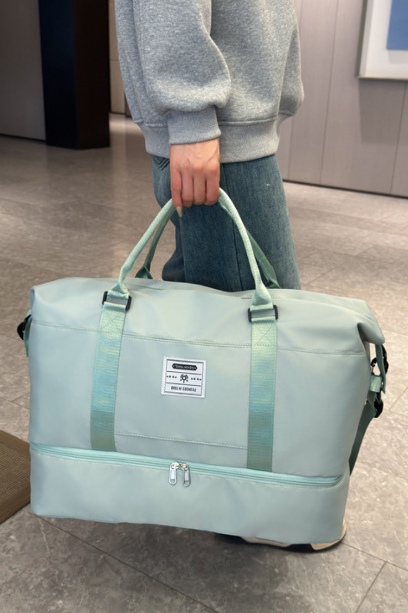 Women Multi-Functional Gym Bag and Small Pouch 2-Piece Set