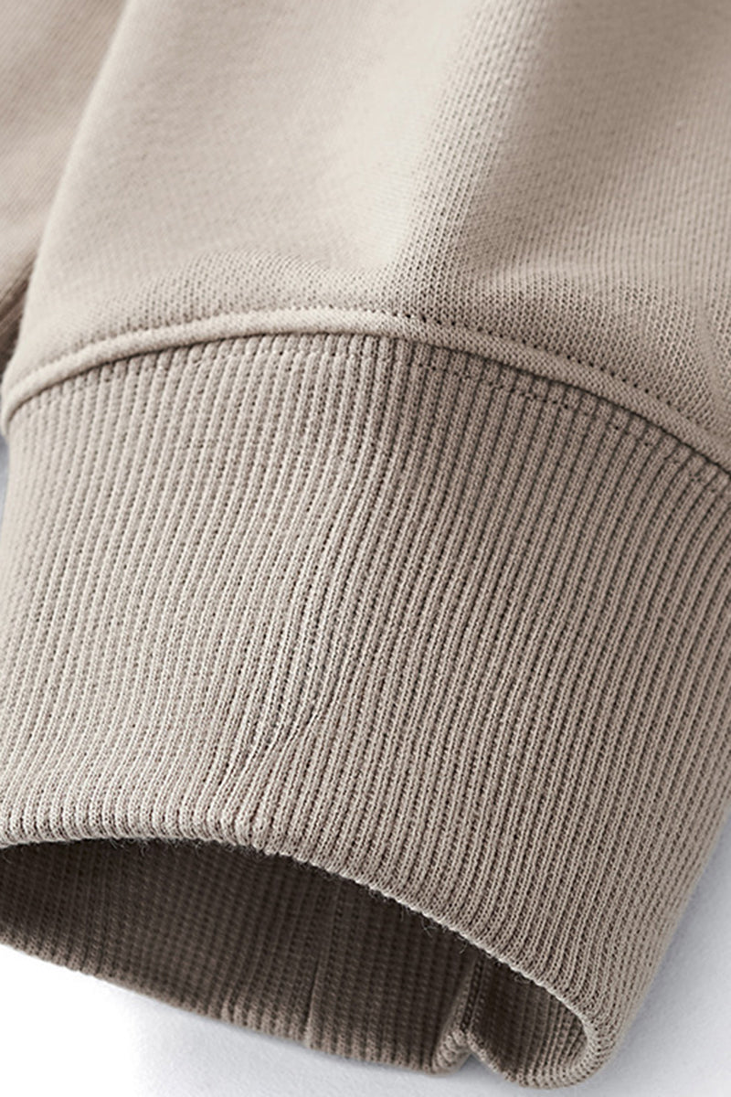 Unisex Heavyweight Brushed Crew Neck Casual Hoodie