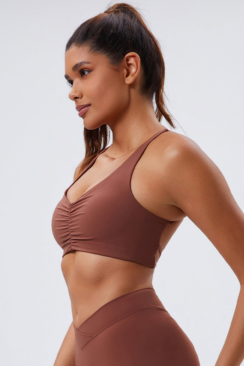 Women Eco-Friendly Recycled Professional Fabrics Tight Fit Outdoor Sports Fitness Yoga Bra