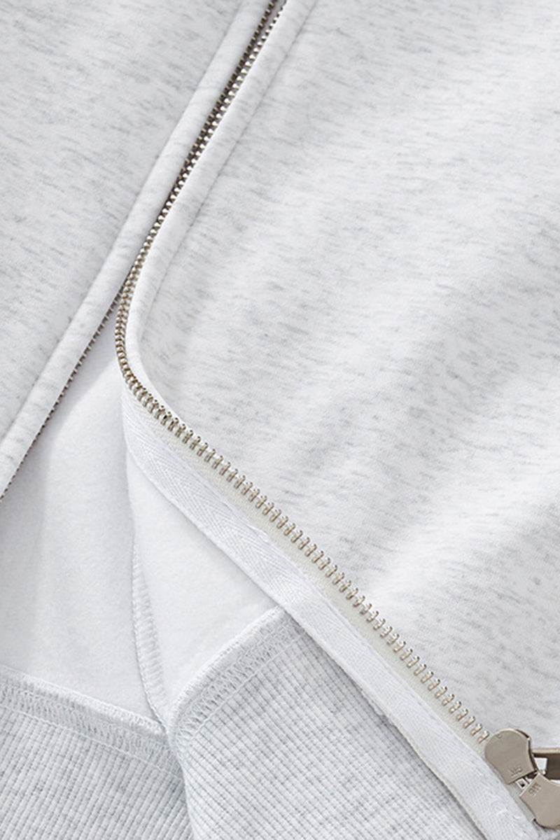 Unisex Warm Double-Zip Hooded Active Jacket