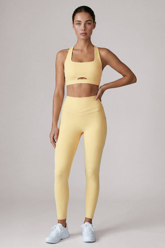 Women's Halter Cutout Back & Leggings 2Pcs Sports Yoga Set