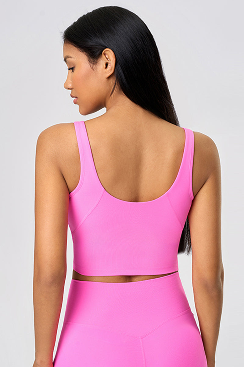 Women Crisscross Back High-Support Removable-Padded Yoga Sports Bra