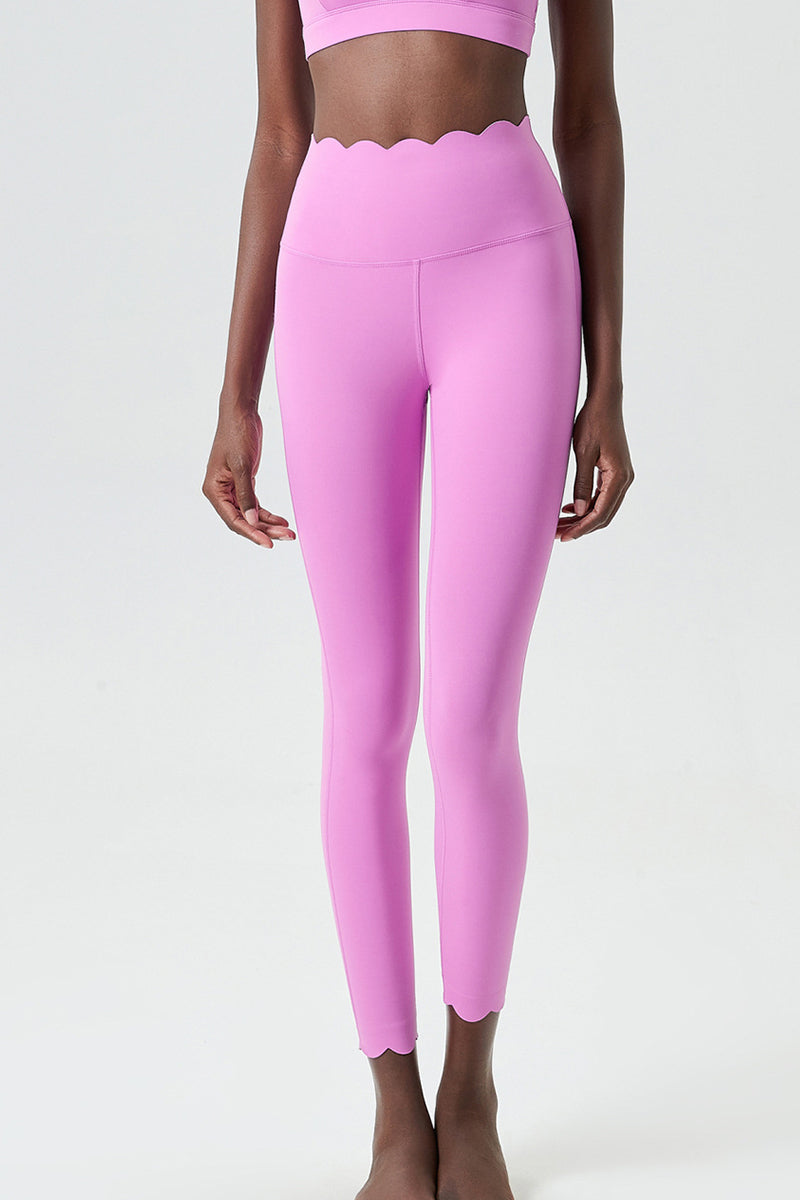 Women Plus-Size Wave High-Waisted Quick-Dry Sculpting Yoga Leggings