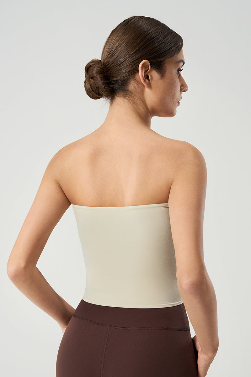 Women Backless Strapless Quick-Dry Sporty Contour Yoga Tank Top