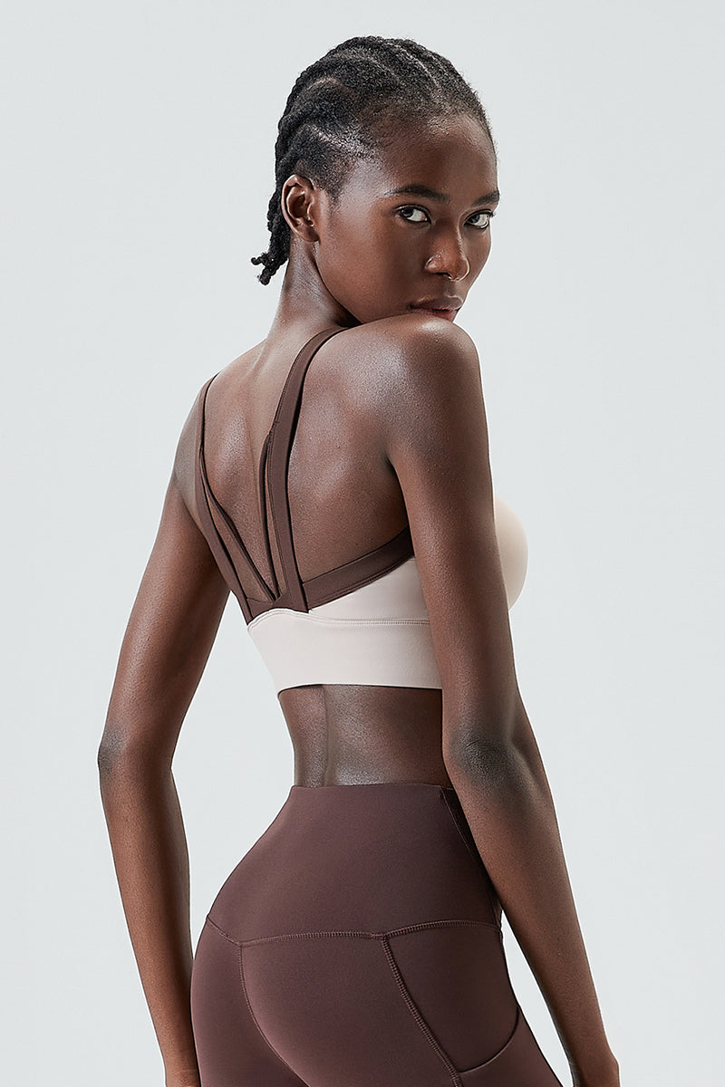 Full coverage with wide straps Sports bra