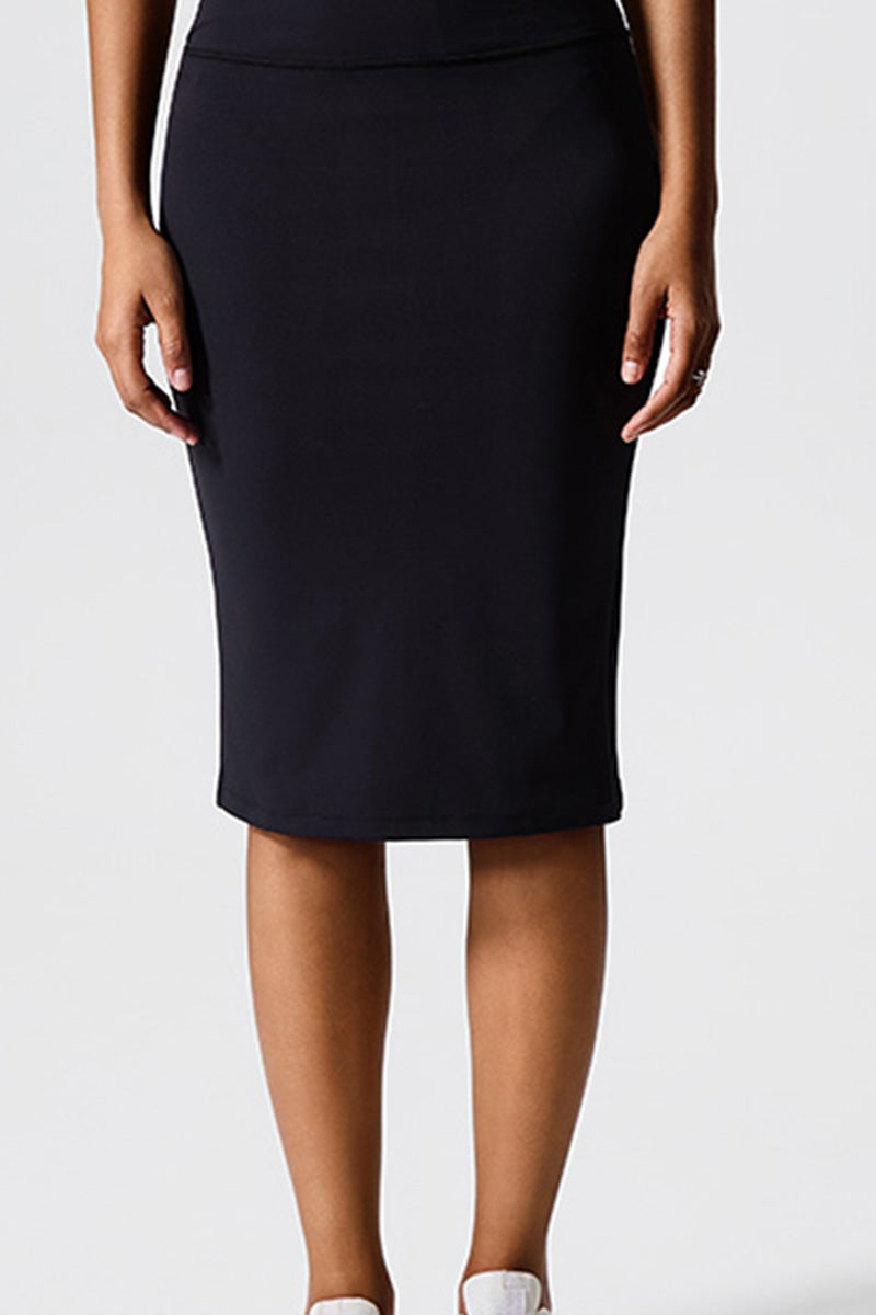 Women High Waist Outer Wear Slim Hundred Slimming Casual Sports Half-Body Skirt