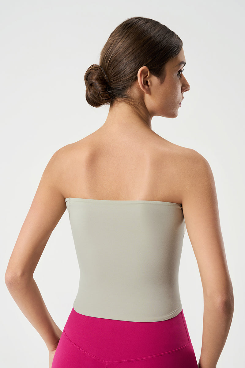 Women Backless Strapless Quick-Dry Sporty Contour Yoga Tank Top