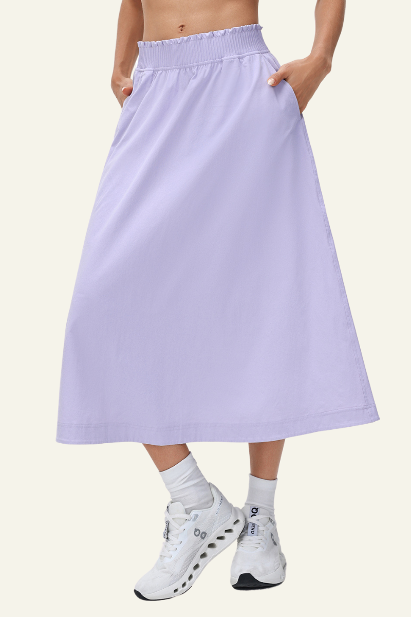 Women's Athletic High-waisted A-line Slim Skirt