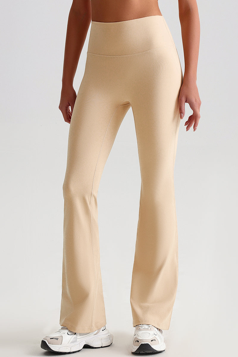 Women High Waisted Flared Butt-Lifting Naked Sensation Yoga Pants