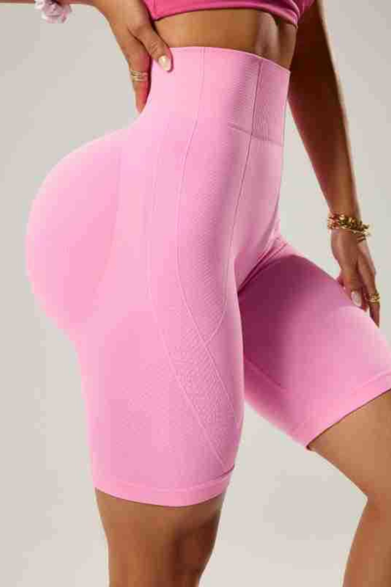 Women's High Stretch High Waist Butt Lifting Biker Shorts