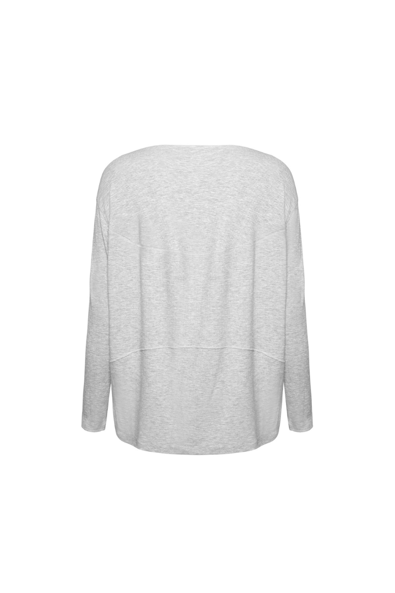 Modal turtle-back long-sleeved top