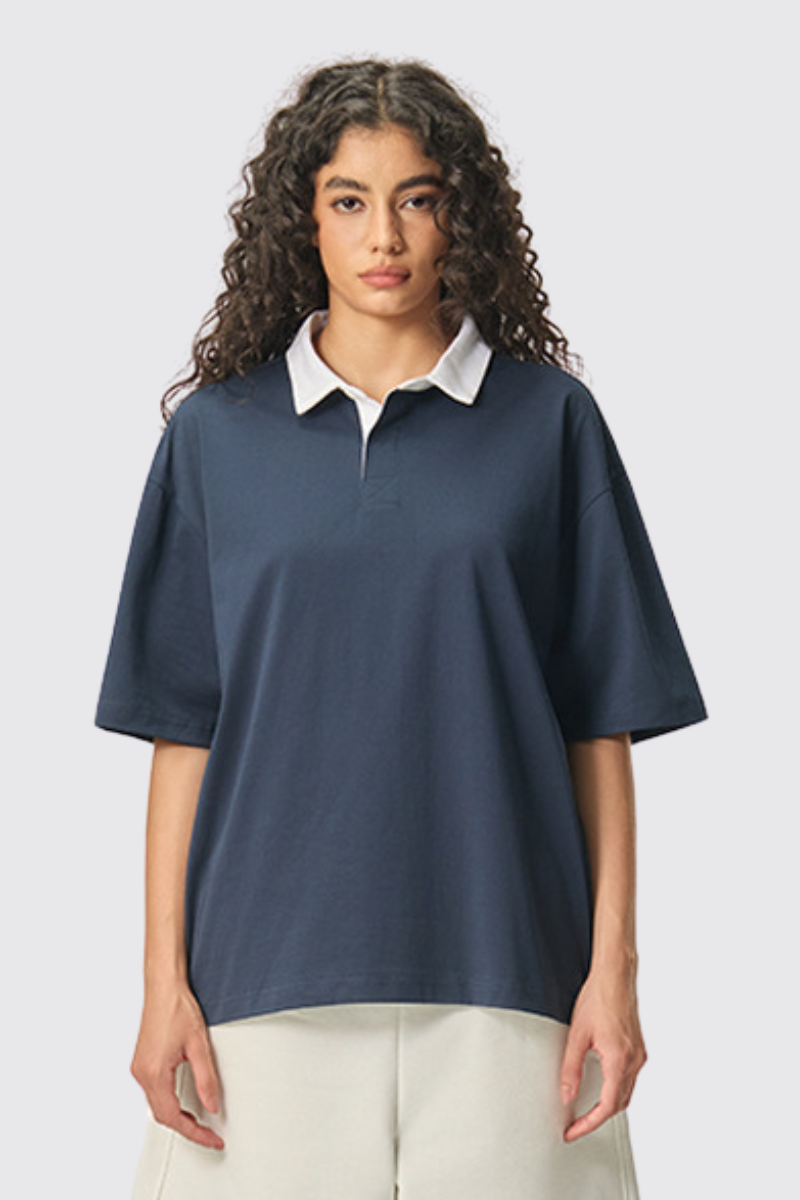 Women's Cooling UV Stand Collar Color Block Varsity Polo