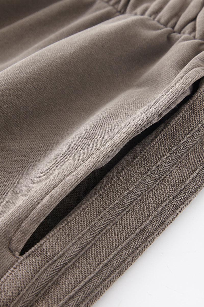 Washed Straight Leg Sweatpants - 450GSM Heavyweight Casual Pants