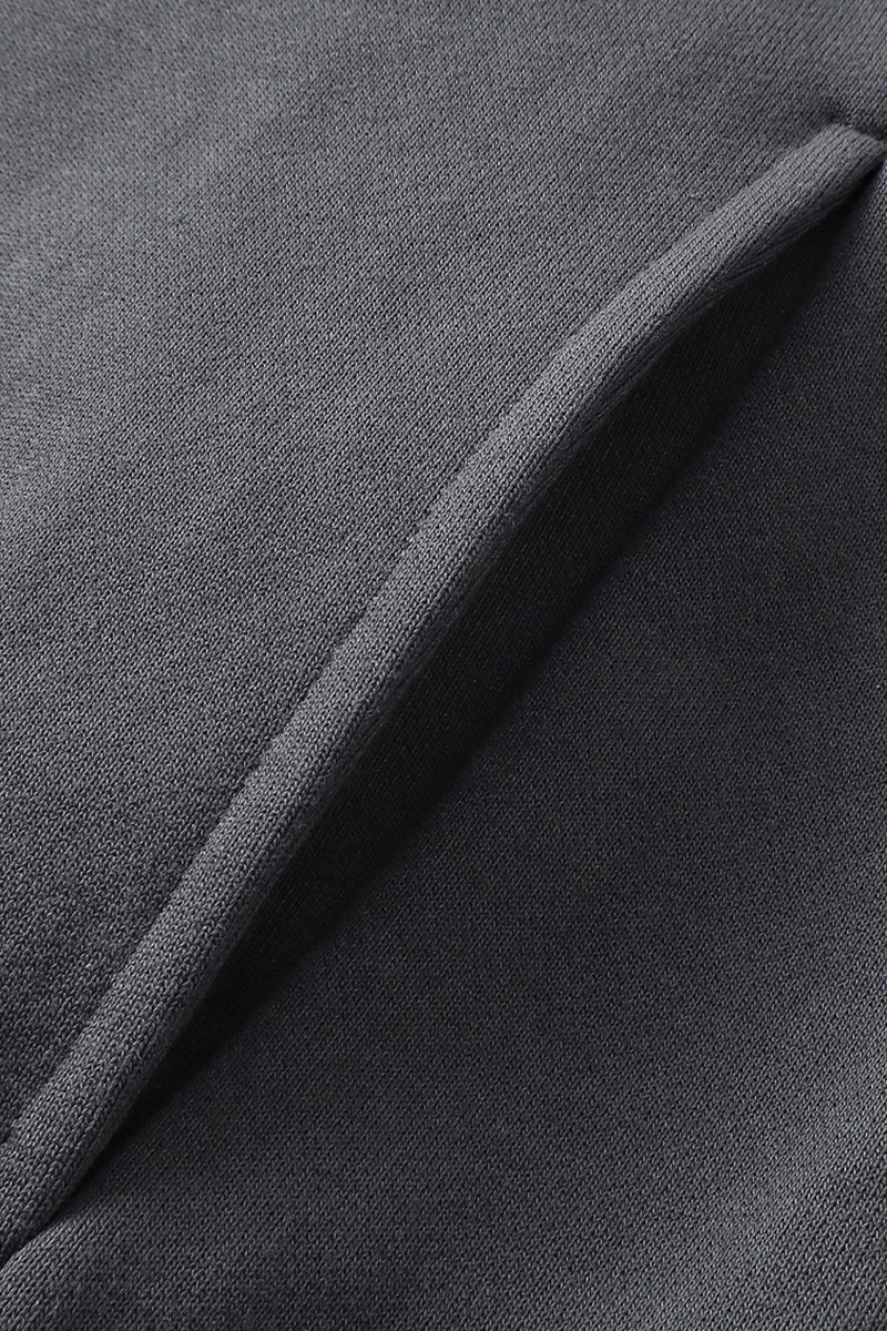 Men/Women Loop-Knit Stand Collar Zip-Up Hoodie