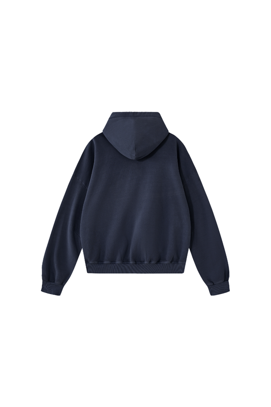 Unisex Fall 100% Cotton Kangaroo Pocket Washed Hoodies