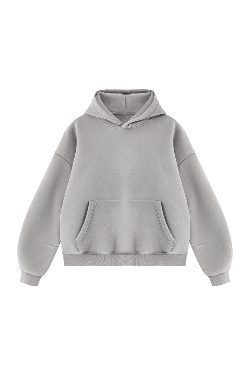 Men's Fall Fleece Heavyweight Washed Drop Shoulder Hoodie