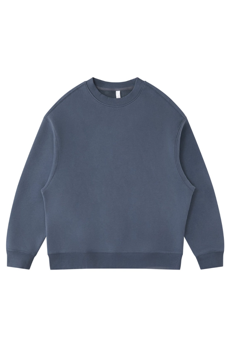 Men's Fall Fleece‑Lined Drop Shoulder Oversized Pullover