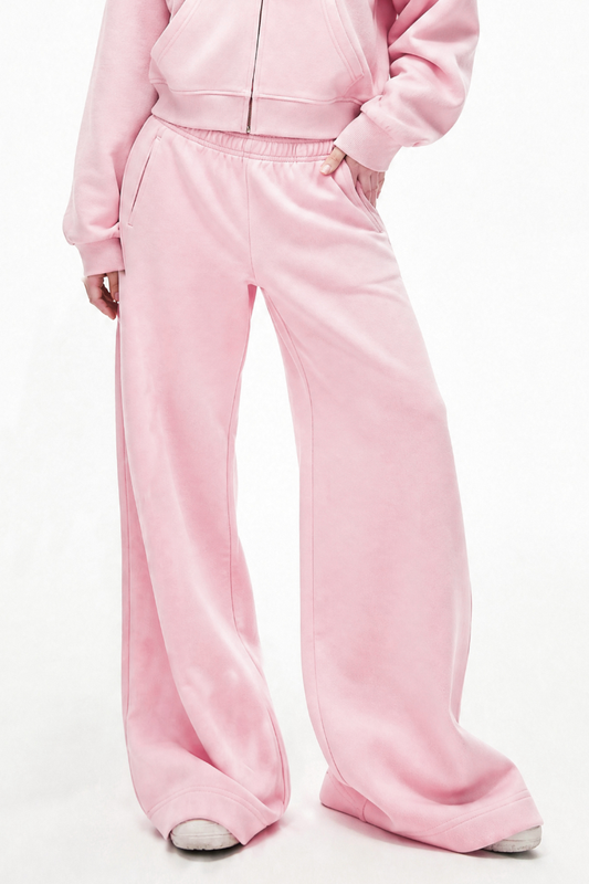 Unisex Fall Washed Snowflake Elastic Waist Sweatpants
