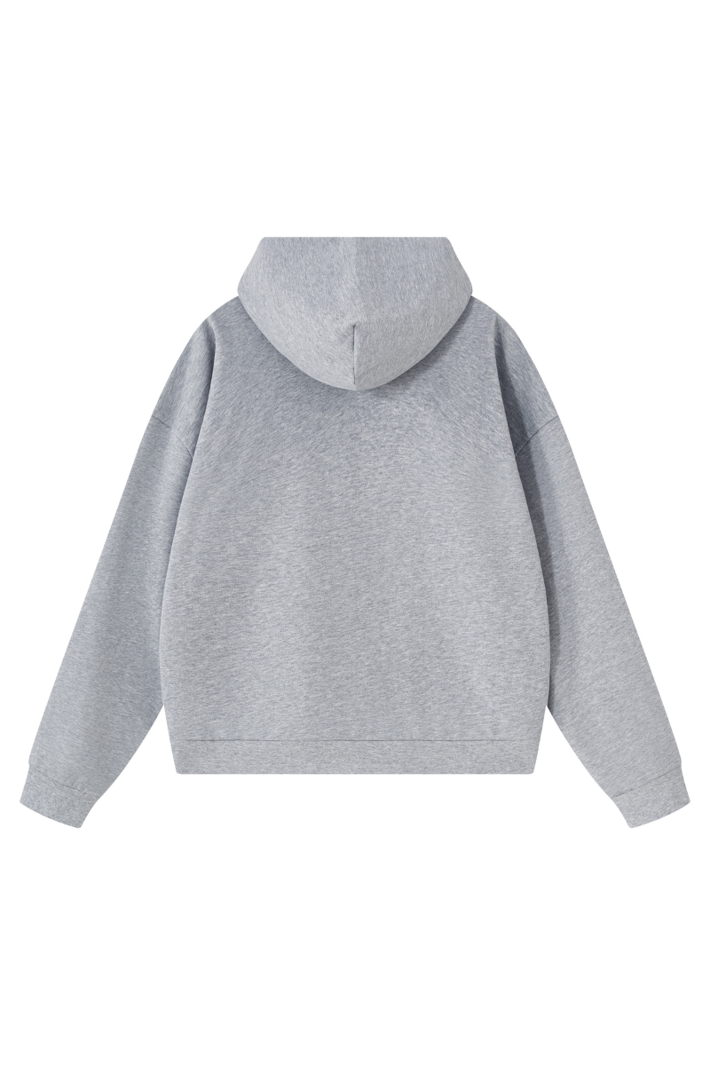 Unisex Fall Boxy Fit French Terry Kangaroo Pocket Hoodie