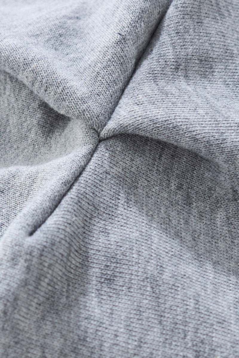 Women's Fall 100% Cotton Contrast-Stitch Boxy Cropped Hoodie