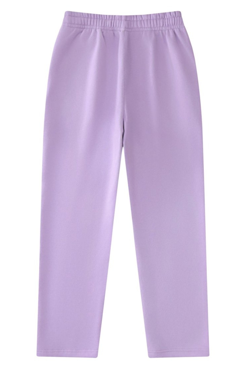 Unisex Fall Fleece Drawstring Straight Leg Casual Sweatpants