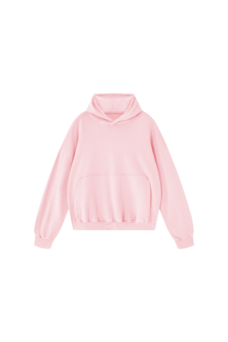 Unisex Fall 100% Cotton Kangaroo Pocket Washed Hoodies
