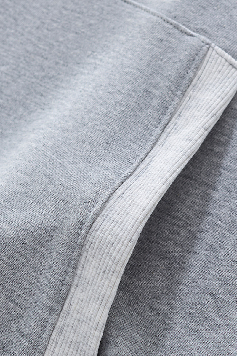 Women's Fall Color Block Set:Cropped Hoodie And Sweatpants