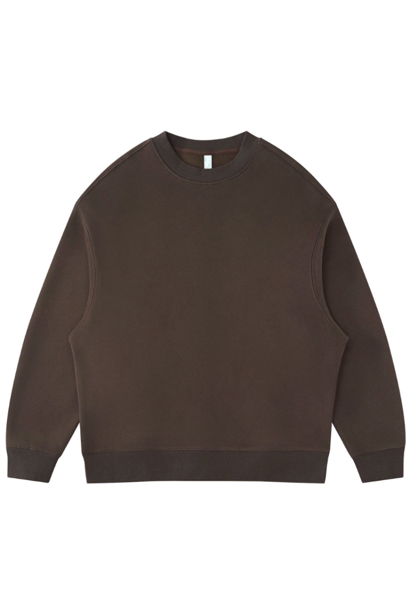 Men's Fall Fleece‑Lined Drop Shoulder Oversized Pullover