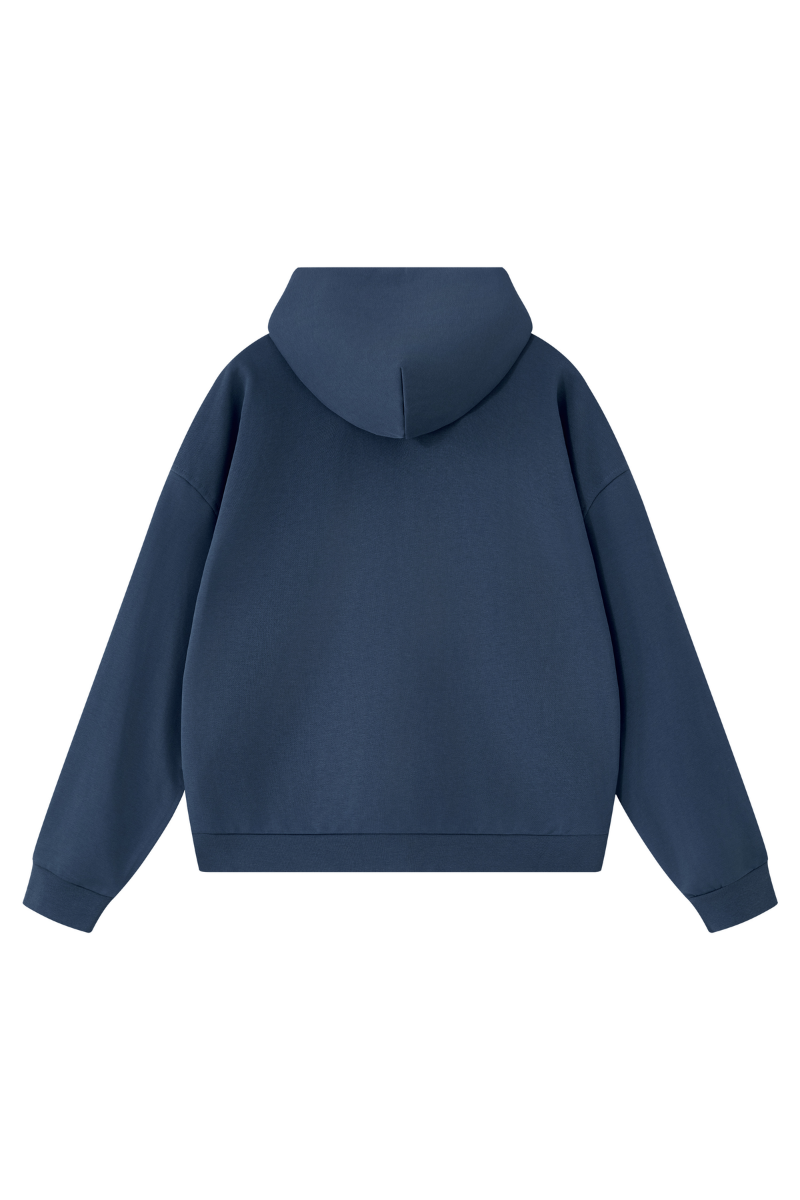 Unisex Fall Boxy Fit French Terry Kangaroo Pocket Hoodie