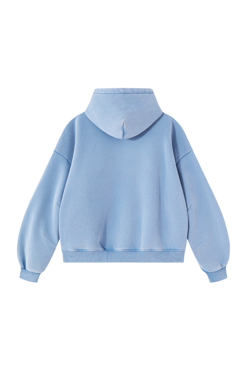 Unisex Fall Fleece Heavyweight Washed Drop Shoulder Hoodie