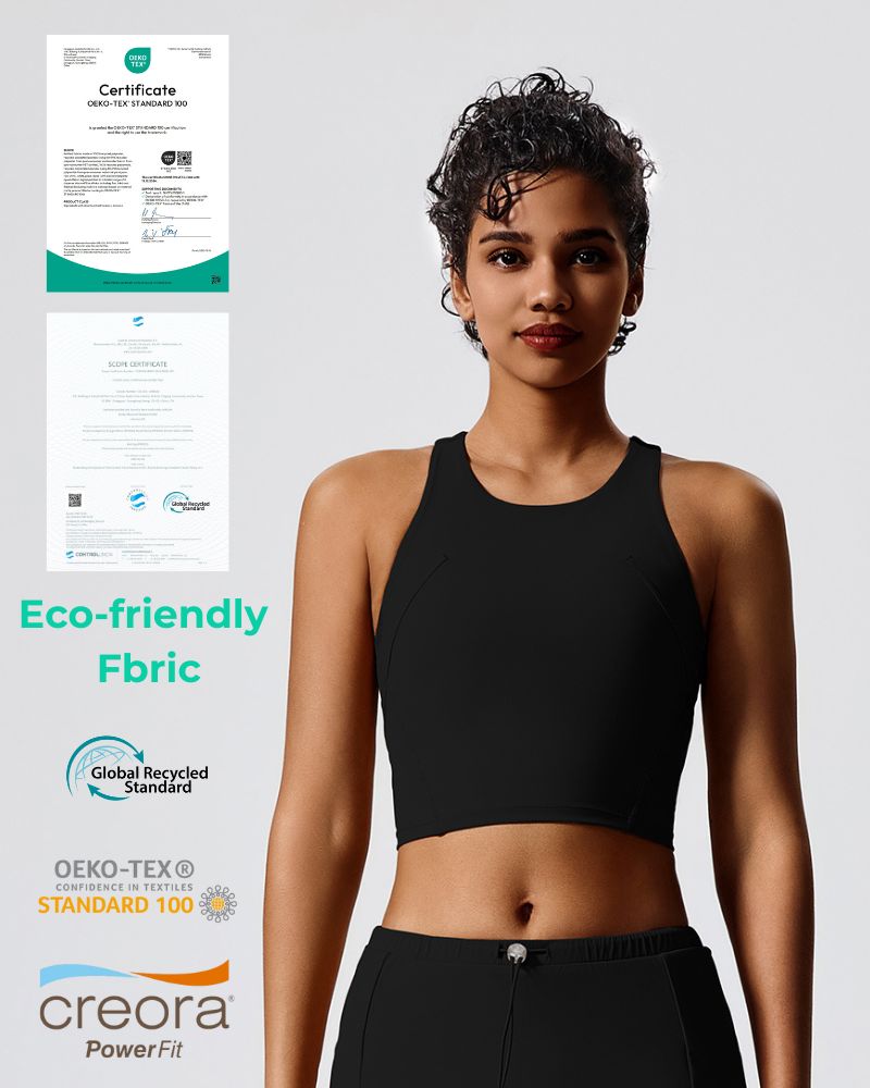 Women Eco-Friendly Renewable Fabrics Tight Fit With Chest Pad Outdoor Golf Fitness Tennis Vests