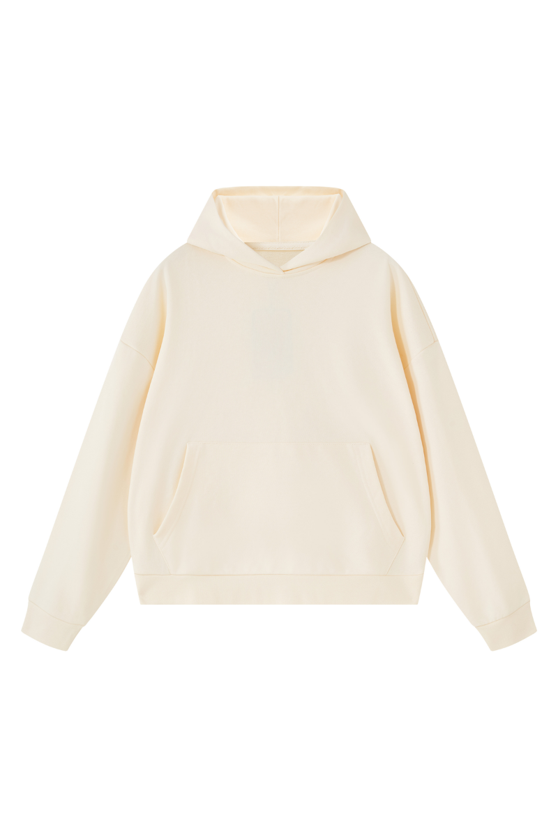 Unisex Fall Boxy Fit French Terry Kangaroo Pocket Hoodie