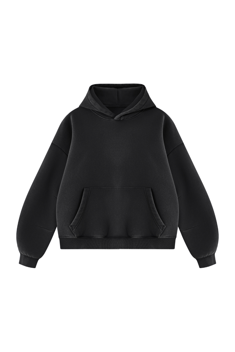 Unisex Fall Fleece Heavyweight Washed Drop Shoulder Hoodie