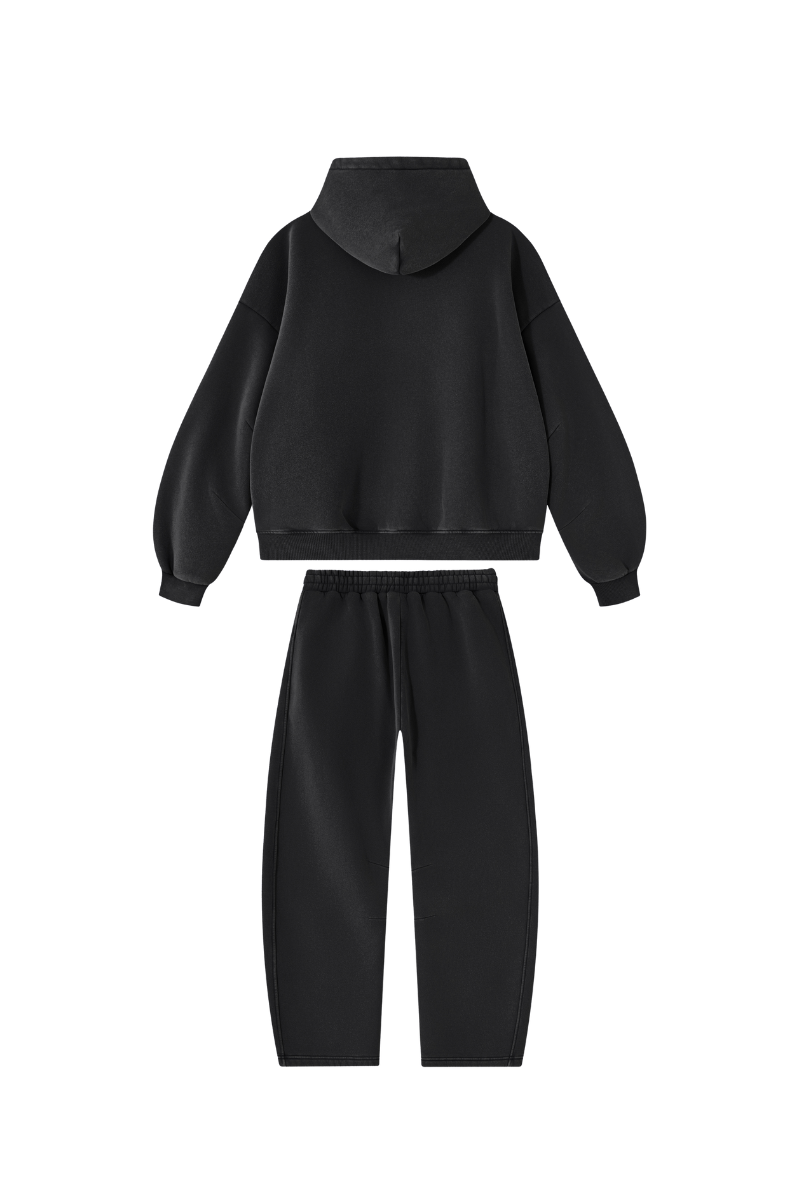 Men's Fall Fleece Sets:Relaxed Hoodie And Sweatpants