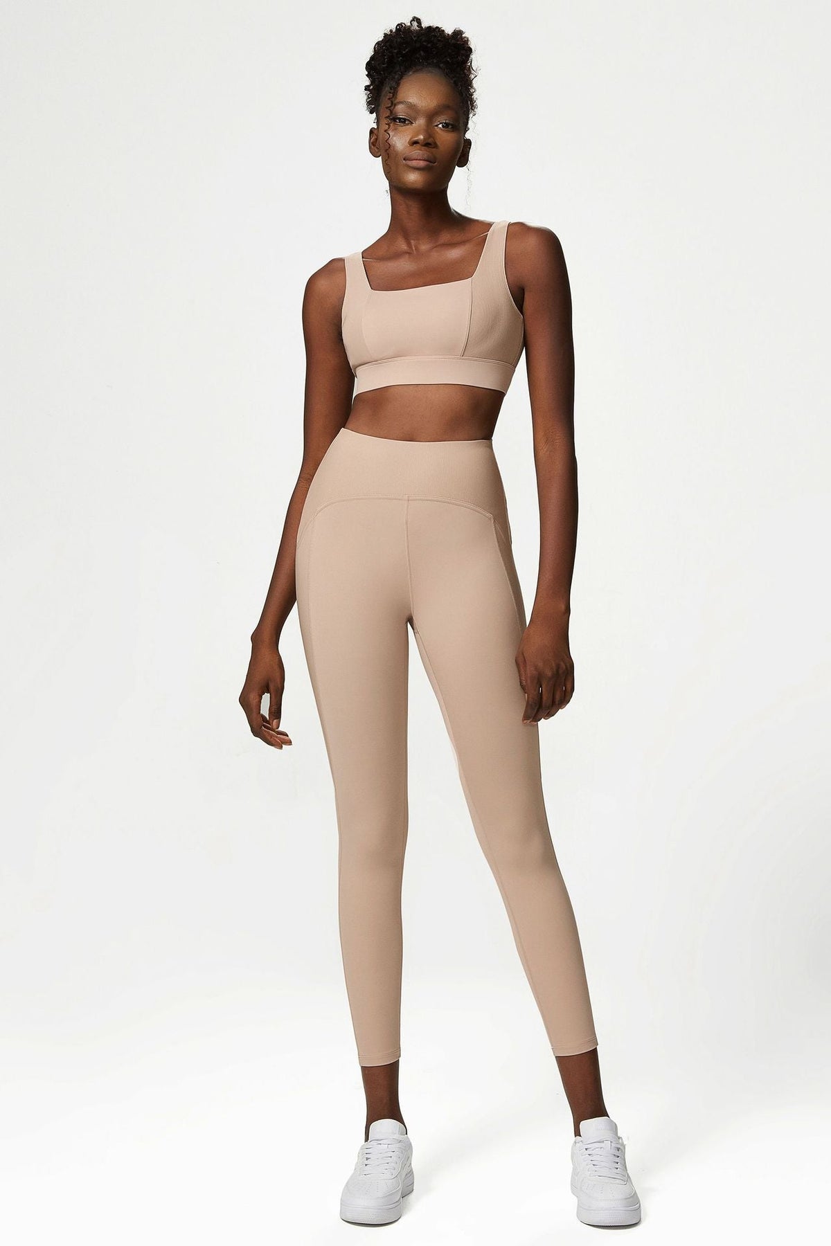 Naked feel Anti-wrinkle bubble butt leggings