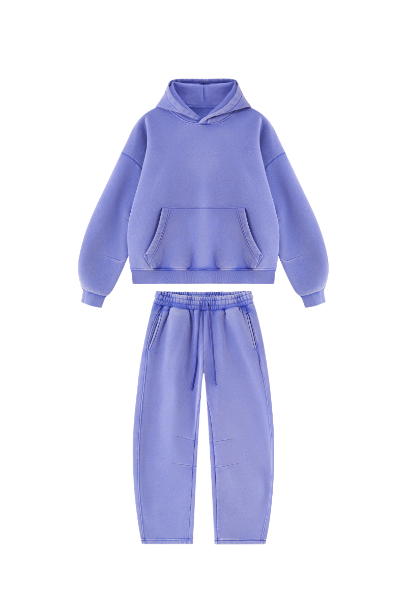 Men's Fall Fleece Sets:Relaxed Hoodie And Sweatpants
