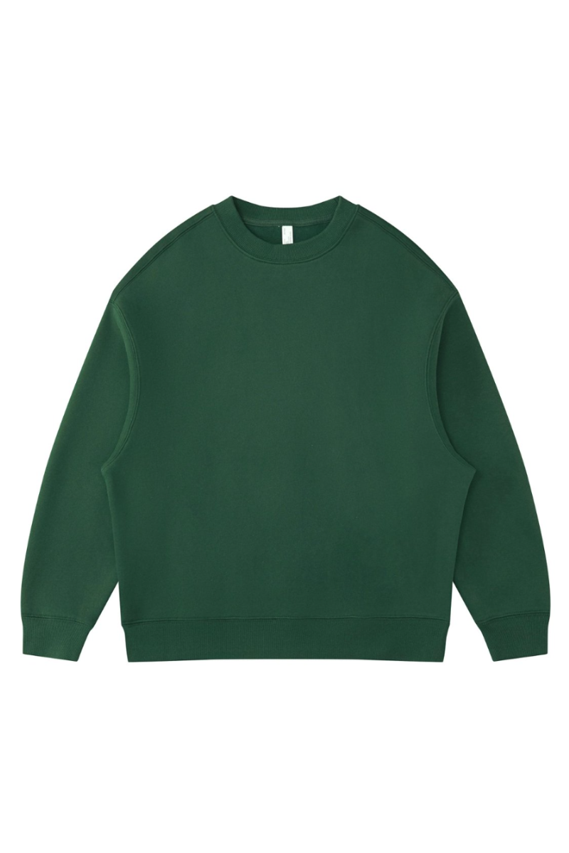Men's Fall Fleece‑Lined Drop Shoulder Oversized Pullover