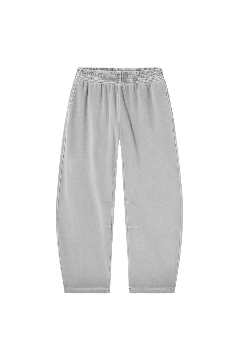 Unisex Fall 100% Cotton Elastic Waist Casual Sweatpants