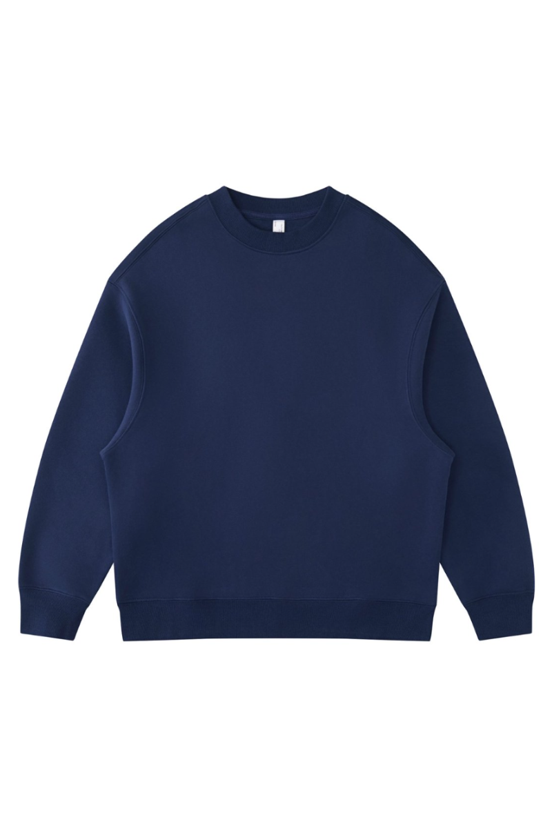 Men's Fall Fleece‑Lined Drop Shoulder Oversized Pullover