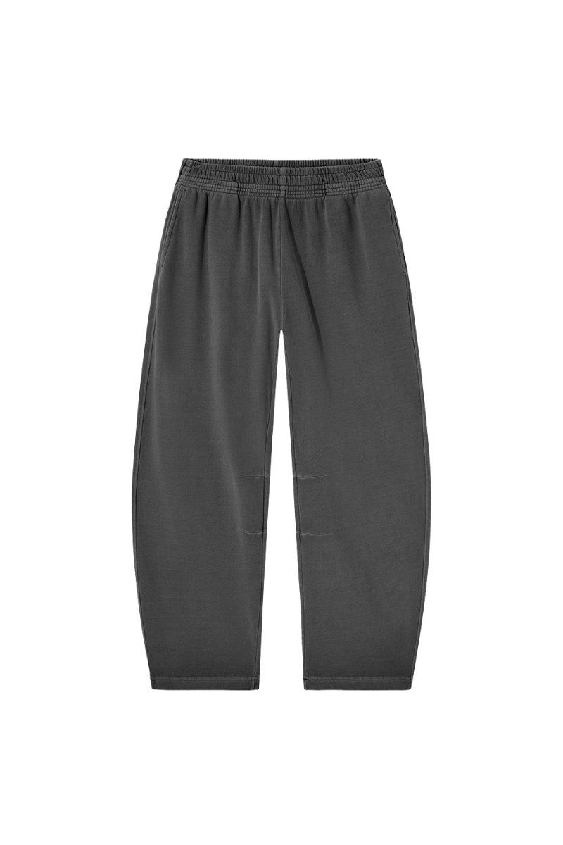 Unisex Fall 100% Cotton Elastic Waist Casual Sweatpants