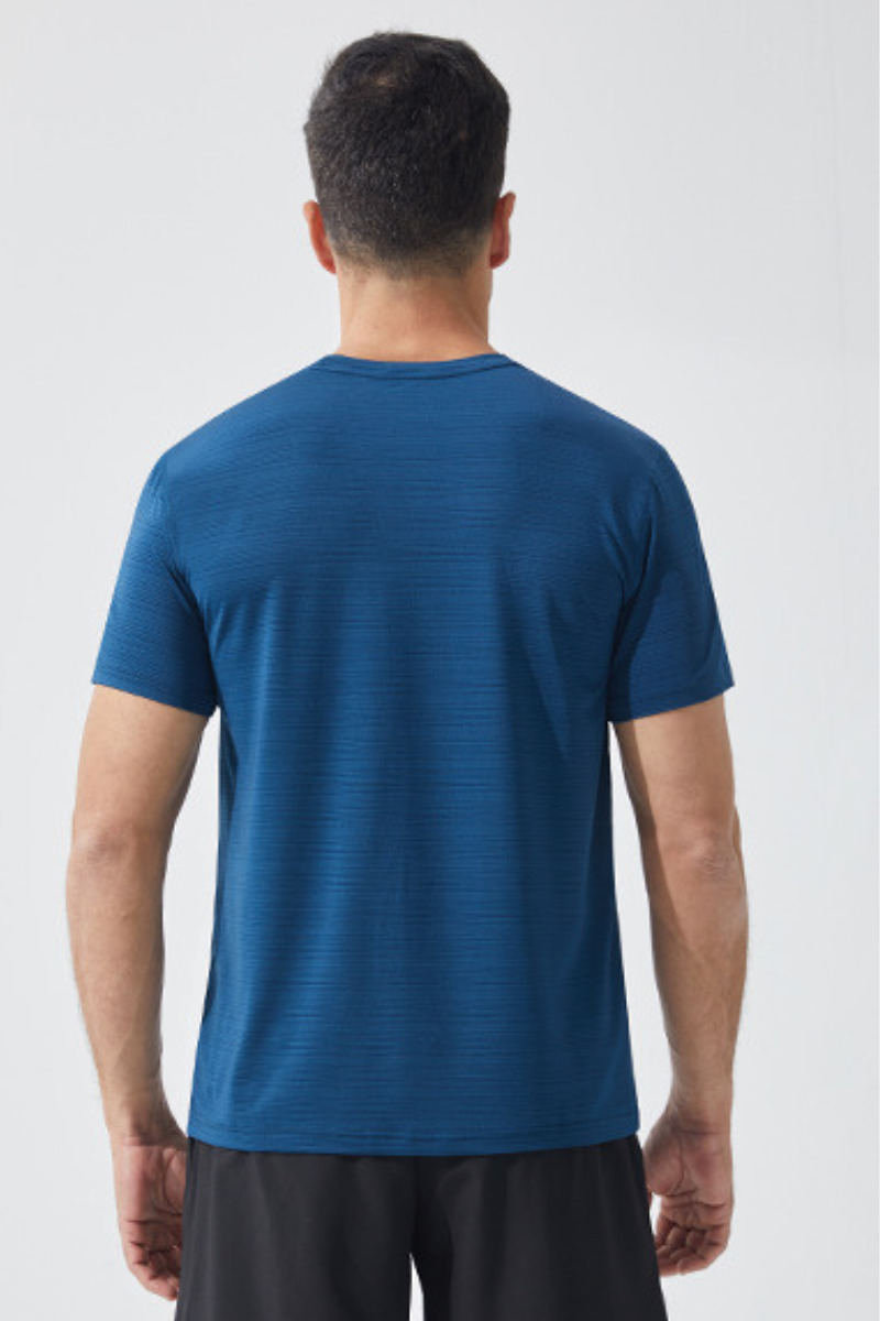 Men's Round Neck Quick Dry Breathable Athletic T-Shirt